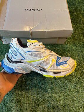Balenciaga Runner Sneakers White Blue Yellow